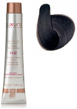 Стойкая крем краска Темный каштан 3 Luxury Hair Color Intense Dark Brown Green Light (Италия краски) 550002
