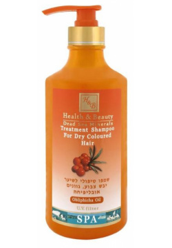 Шампунь для сухих окрашенных волос с маслом облепихи (HB319  780 мл) Health & Beauty (Израиль) HB324