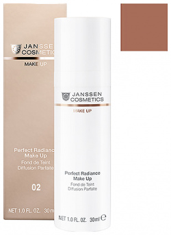 Стойкий тональный крем с UV защитой SPF 15 для всех типов Олива Perfect Radiance Make up (8700 02  30 мл мл) Janssen (Германия) 8700