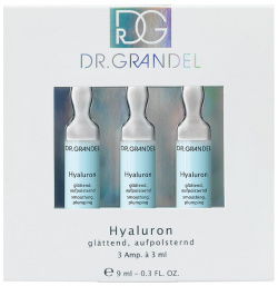 Увлажняющий концентрат с гиалуроном Hyaluron (41082  3*3 мл) Dr Grandel (Германия) 40379