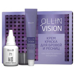 Крем краска для бровей и ресниц цвет Графит Ollin Vision Set Professional (Россия) 772529
