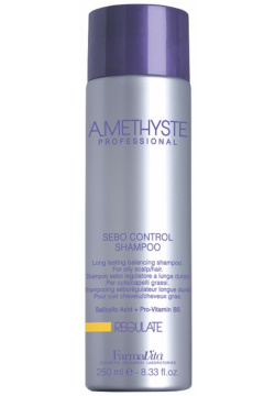 Шампунь для жирной кожи головы Amethyste Regulate Sebo Controll Shampoo (56011  1000 мл) FarmaVita (Италия) 56001