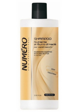 Шампунь с маслом карите для сухих волос Numero Shea Butter (B080142  300 мл) Brelil (Италия) B080142