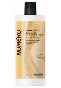 Шампунь с маслом карите для сухих волос Numero Shea Butter (B080143  1000 мл) Brelil (Италия) B080142
