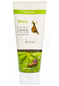 Пенка для умывания с улиточным муцином Snail Pure Cleansing Foam FarmStay (Корея) 770852