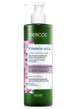 Шампунь для блеска волос Vitamin Dercos Nutrients (MB084700  250 мл) Vichy (Франция) MB084700