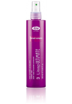 Разглаживающий  термо защищающий флюид для волос 3 Ultimate Straight Fluid Lisap Milano (Италия) 170039000