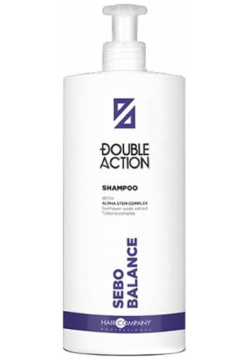 Шампунь  регулирующий работу сальных желез Double Action Sebo Balance Shampoo (1000 мл) Hair Company Professional (Италия) 771375/LB13260