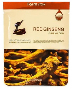 Тканевая маска с экстрактом корня красного женьшеня FarmStay (Корея) 651997