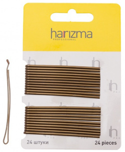 Невидимки 70 мм прямые с укороченной верхней частью коричневые Harizma (Германия) h10540 04
