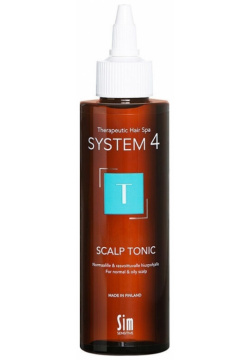 Терапевтический тоник для улучшения кровообращения кожи головы и роста волос System 4 Scalp Tonic T Sim Sensitive (Финляндия) 11327