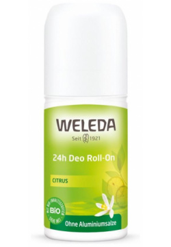 Цитрусовый дезодорант 24 часа Roll On Weleda (Германия) 9523