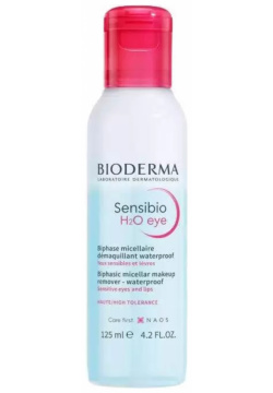 Двухфазное мицеллярное средство для очищения глаз и губ H2O Сенсибио Bioderma (Франция) 28730