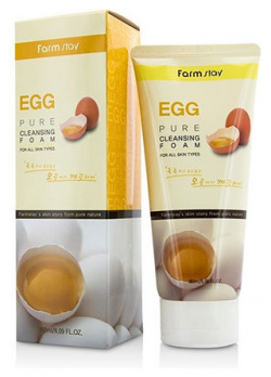 Очищающая пенка с яичным экстрактом FarmStay (Корея) 770248