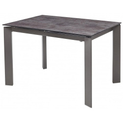 Стол CORNER 120 Glazed Glass Volcano Grey+Grey1 Браво DECDF5052TVOLC
