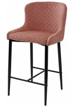 Полубарный стул ARTEMIS BLUVEL 52 PINK (H=65cm)  велюр Браво UDC8297BLU52