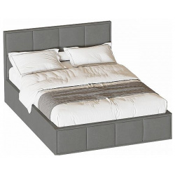 Кровать Октавия 160 Лана серый Вариант 1 Браво 080 МГ 000074 