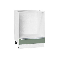 Шкаф нижний под духовку Фьюжн НД 600 Silky Mint Белый | 60 см Браво 