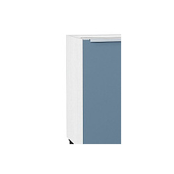 Шкаф нижний с 1 ой дверцей Фьюжн Н 400 Silky Blue Белый | 40 см Браво 