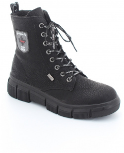 Ботинки Rieker женские зимние  размер 38 цвет черный артикул X3410 00 Размеры:
