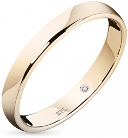 Кольцо из красного золота с бриллиантом э0201кц05152000 ЭПЛ Даймонд 2050012451770