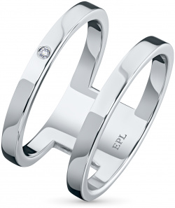 Кольцо из серебра с бриллиантом э0601кц02193900 ЭПЛ Даймонд 2050013363386