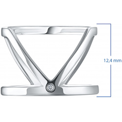 Кольцо из серебра с бриллиантом э0601кц02193600 ЭПЛ Даймонд 2050013402146