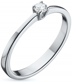 Кольцо из серебра с бриллиантом э0601кц09152400 ЭПЛ Даймонд 2050013316689