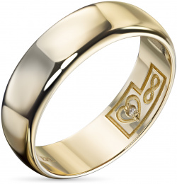 Кольцо из желтого золота с бриллиантом э0301кц07200363 ЭПЛ Даймонд 7000001003836
