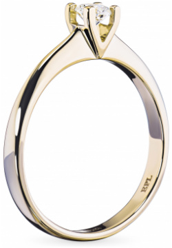Кольцо из желтого золота с бриллиантом э0301кц04203137 ЭПЛ Даймонд 7000002485983