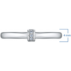 Кольцо из серебра с бриллиантами э0601кц06210104 ЭПЛ Даймонд 7000001442000