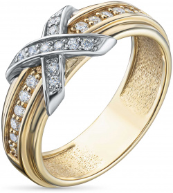Кольцо из белого золота с бриллиантами э4801кц12210652 ЭПЛ Даймонд 8700000284722