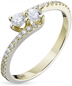 Кольцо из желтого золота с бриллиантами э0301кц11175700 ЭПЛ Даймонд 2050011795080