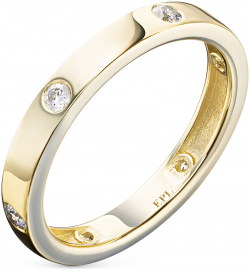 Кольцо из желтого золота с бриллиантами э0301кц06210653 ЭПЛ Даймонд 7000002569799