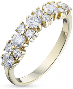 Кольцо из желтого золота с бриллиантами э0301кц12142100 ЭПЛ Даймонд 2050014875109