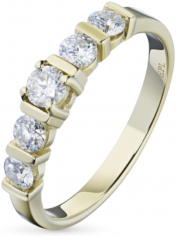 Кольцо из желтого золота с бриллиантами э0301кц05150900 ЭПЛ Даймонд 2050011839609