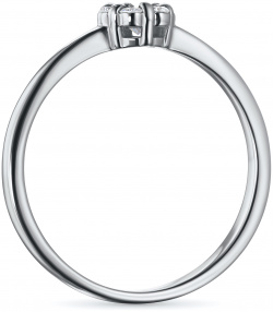 Кольцо из серебра с выращенными бриллиантами e0612kts04152800 ЭПЛ Даймонд 8700000963764