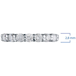 Кольцо из серебра с выращенными бриллиантами e0612kts03142100 ЭПЛ Даймонд 8700000846036