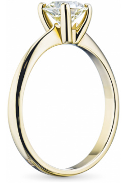 Кольцо из желтого золота с бриллиантом э0301кц04164200 ЭПЛ Даймонд 8600000262549