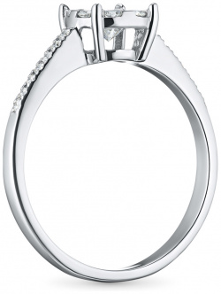 Кольцо из серебра с выращенными бриллиантами e0612kts05153500 ЭПЛ Даймонд 8700001269568
