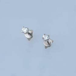 Серьги из серебра с выращенными бриллиантами e0612ps05150200 ЭПЛ Даймонд 8700001264341