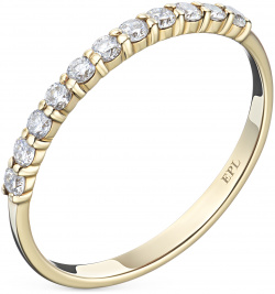 Кольцо из жёлтого золота с выращенными бриллиантами e0312kts12153600 ЭПЛ Даймонд 8700001395939