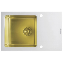 Кухонная мойка Seaman Eco Glass SMG 780W Gold B 