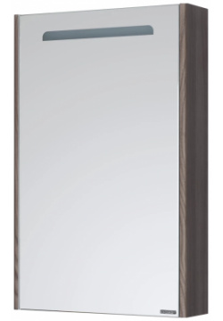 Зеркальный шкаф 50x78 см дуб макиато Акватон Сильва 1A215502SIW5L 