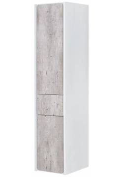 Пенал подвесной бетон/белый матовый L Roca Ronda ZRU9303005 