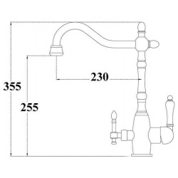 Смеситель для кухни с подключением к фильтру Zorg Sanitary ZR 312 YF 33 WHITE