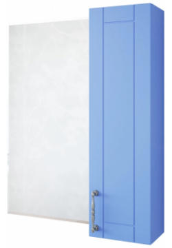 Зеркальный шкаф 59 6x71 см голубой матовый R Sanflor Глория C000005687