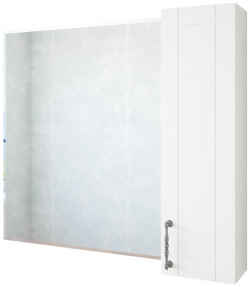Зеркальный шкаф 82 2x71 см белый матовый R Sanflor Глория C000005689 