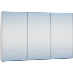 Зеркальный шкаф 121x73 см белый глянец Санта Стандарт 113019