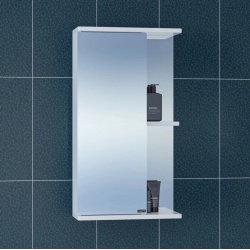 Зеркальный шкаф 41x70 см белый глянец Санта Ника 101080 